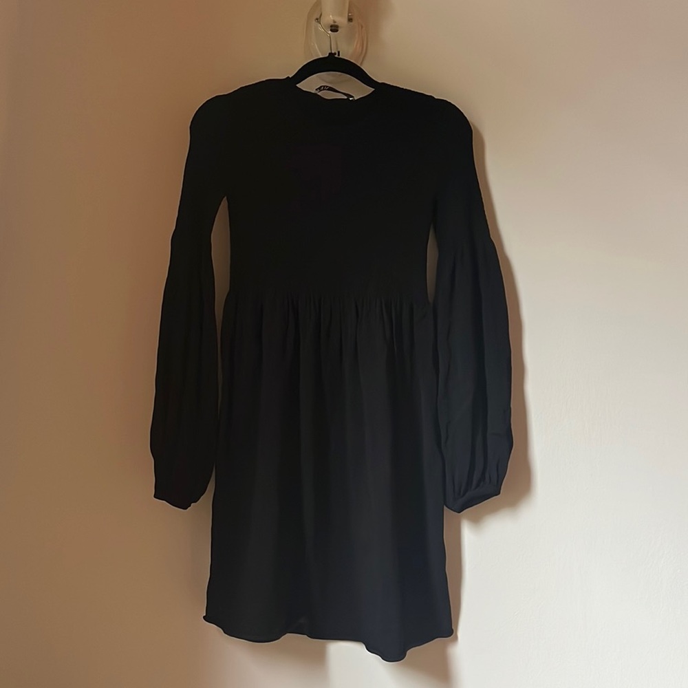 Black Bell Sleeve Dress